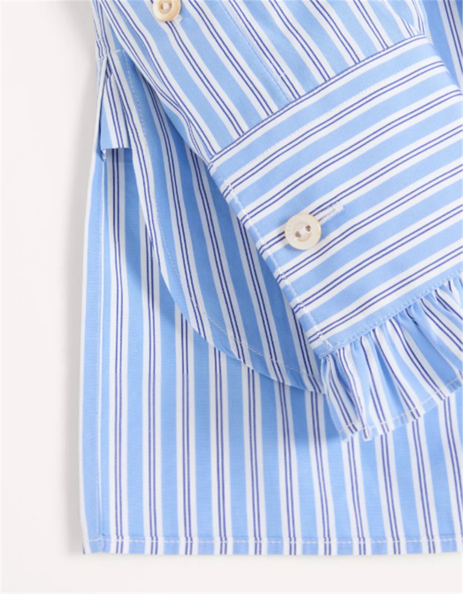 striped cotton shirt-VALENTINO-Verso