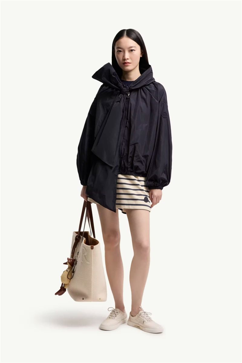 Striped cotton shorts-MONCLER-Verso