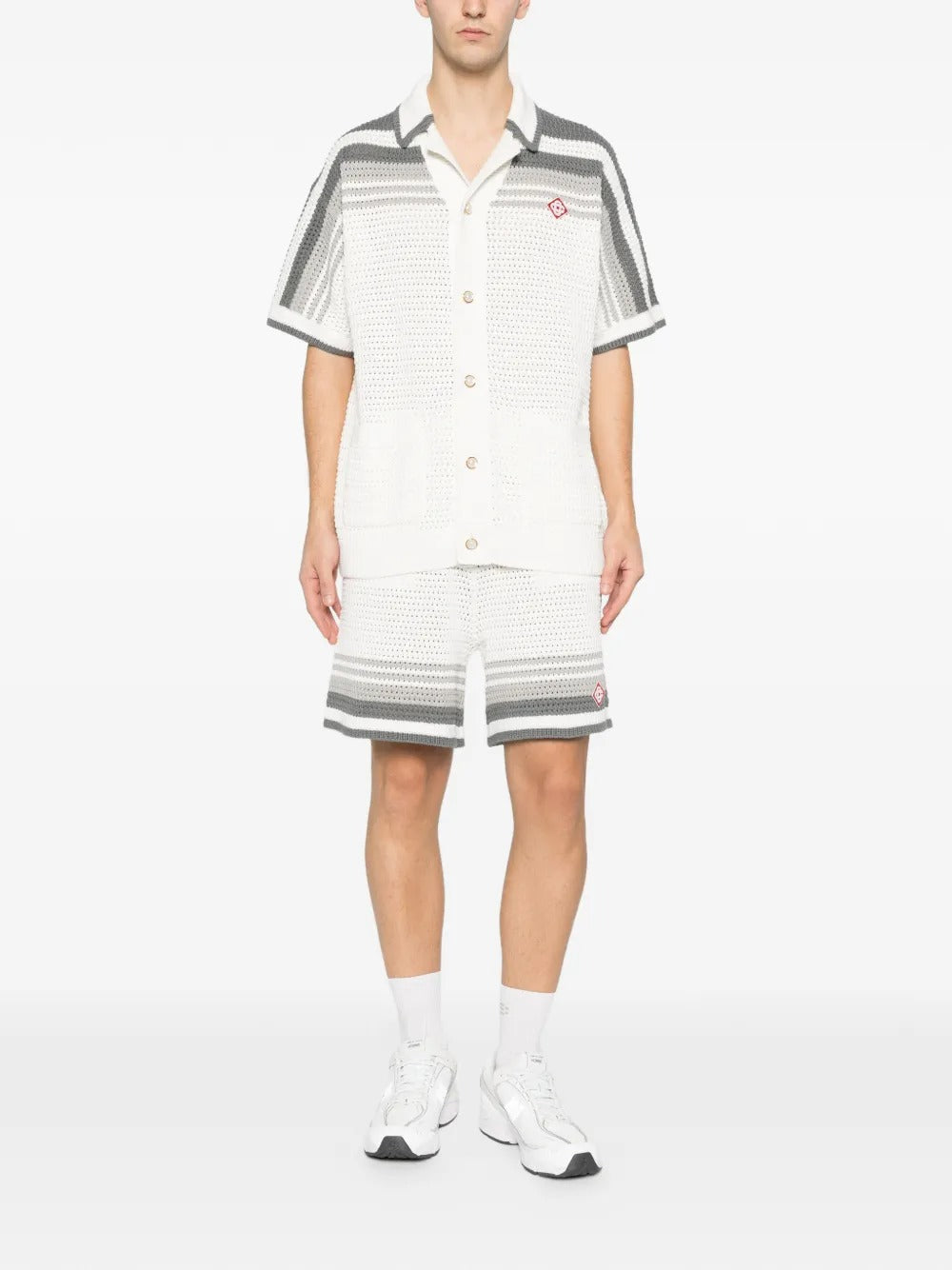 Striped crochet shirt-CASABLANCA-Verso