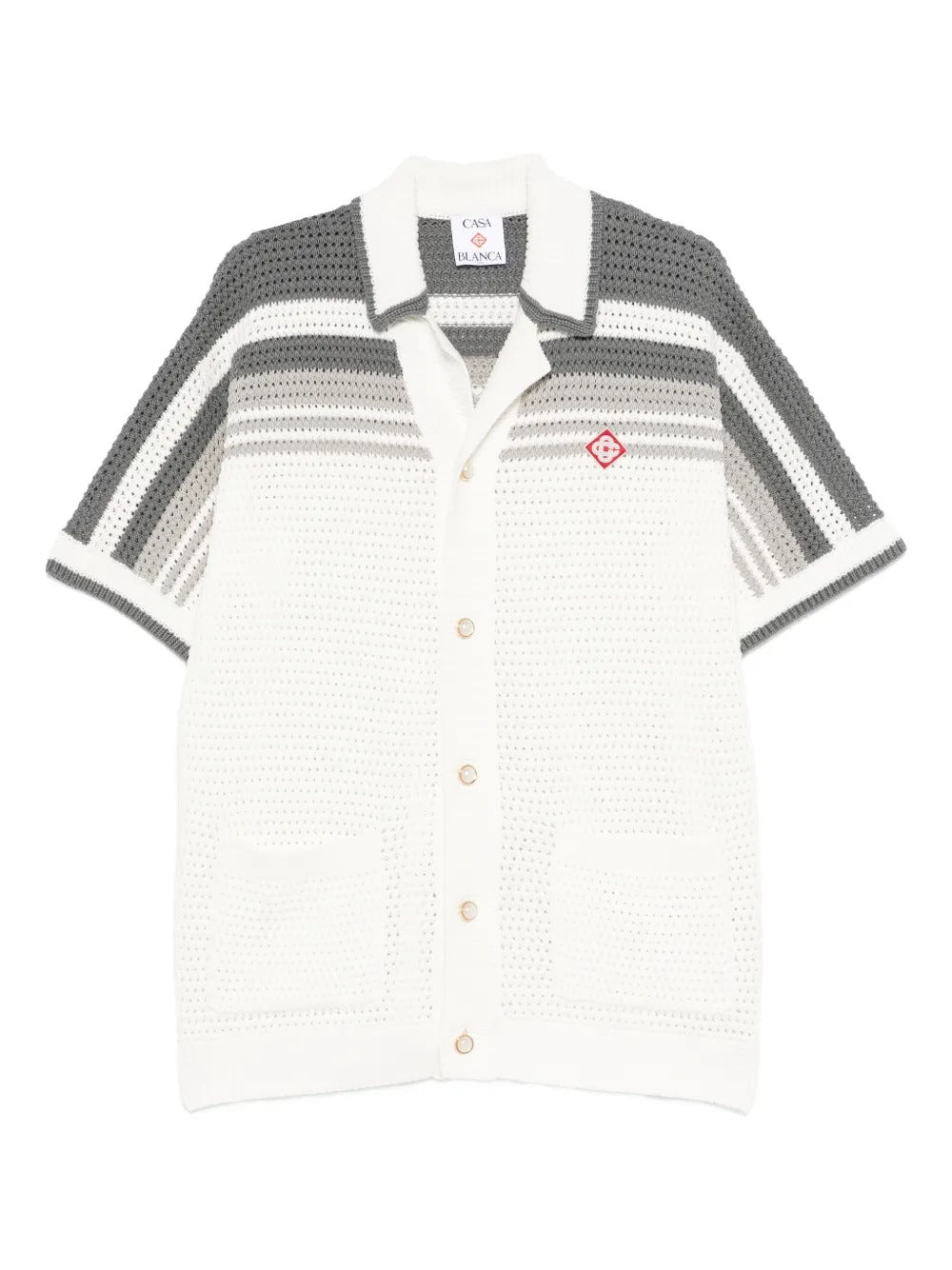 Striped crochet shirt-CASABLANCA-Verso