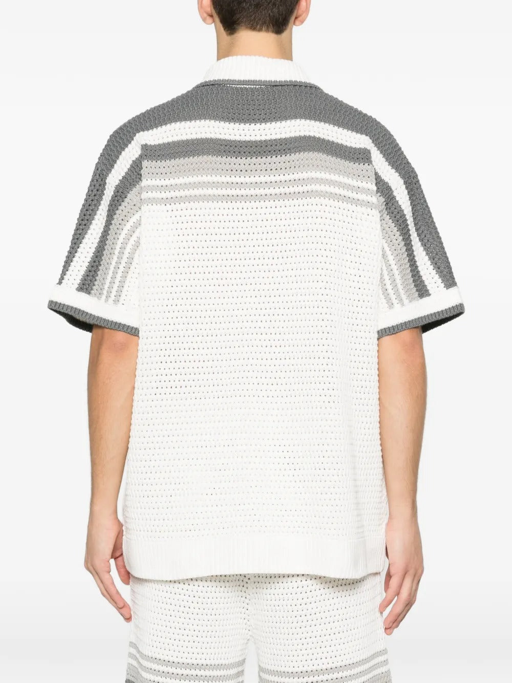 Striped crochet shirt-CASABLANCA-Verso