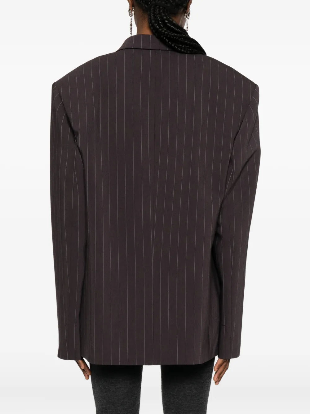 Striped double-breasted blazer-MAGDA BUTRYM-Verso