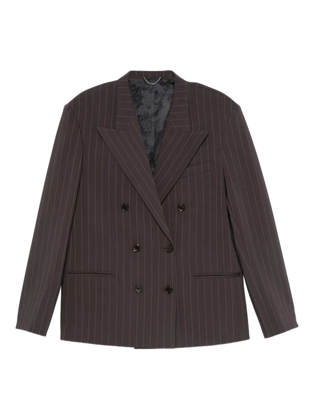 Striped double-breasted blazer-MAGDA BUTRYM-Verso