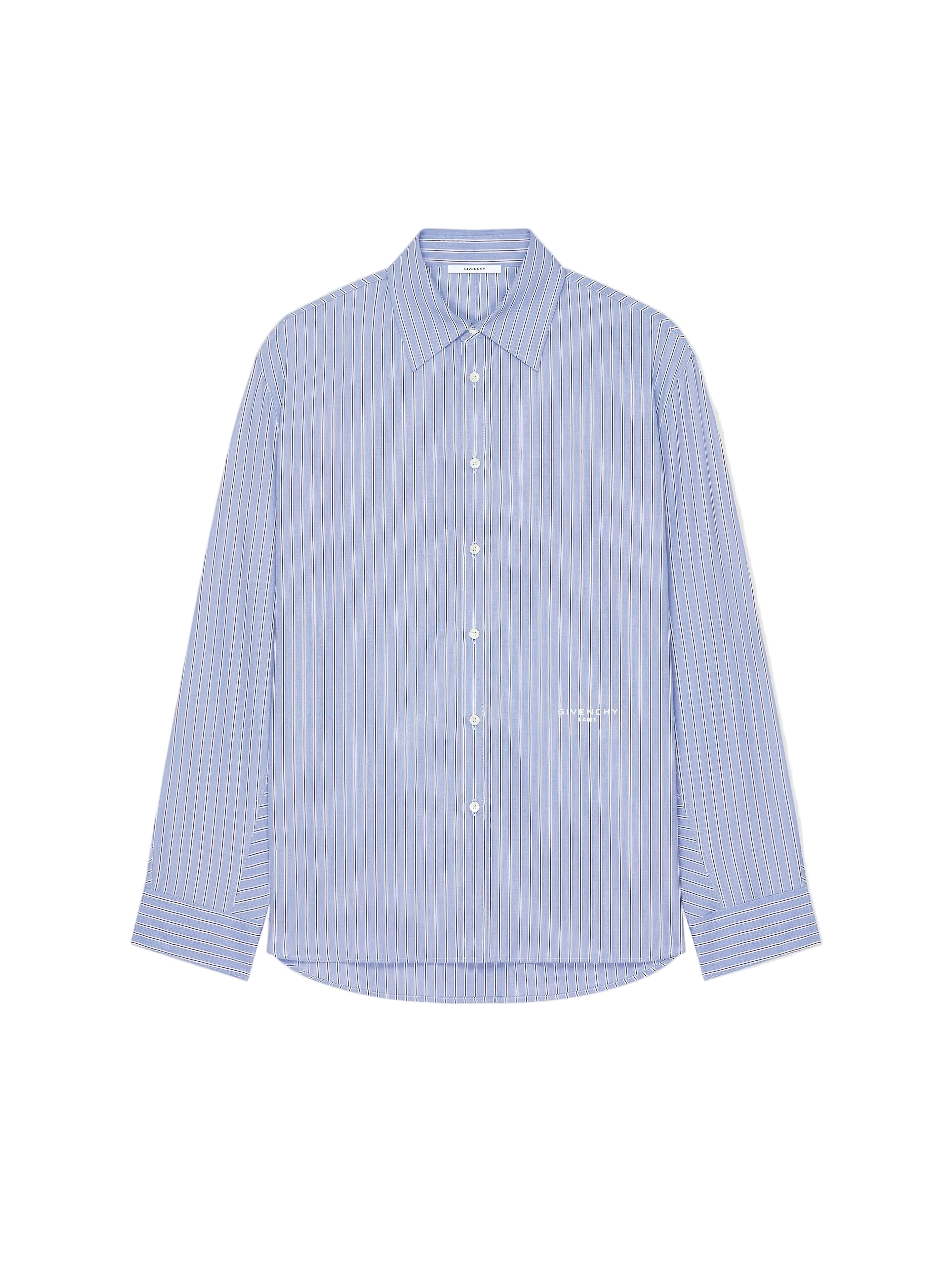 Striped Embroidered-Logo Shirt-GIVENCHY-Verso