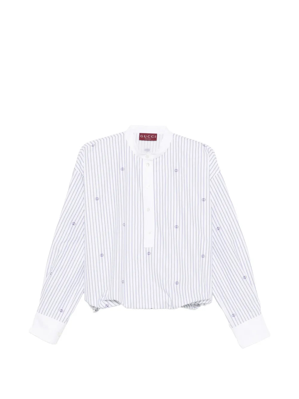 Striped embroidery blouse-GUCCI-Verso