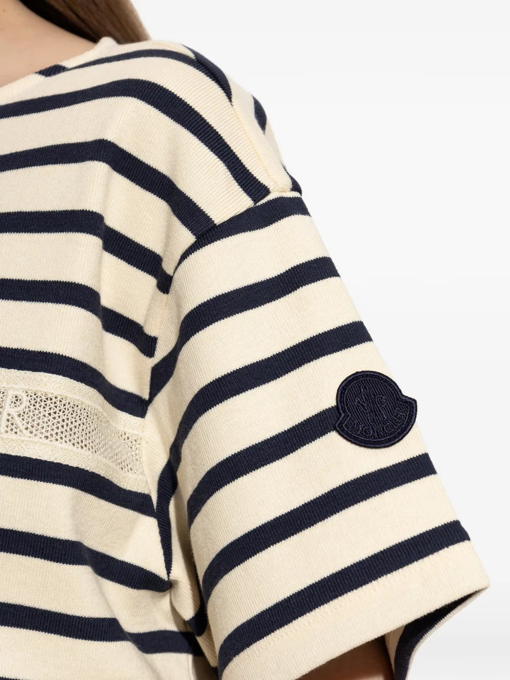 Striped logo-print t-shirt-MONCLER-Verso