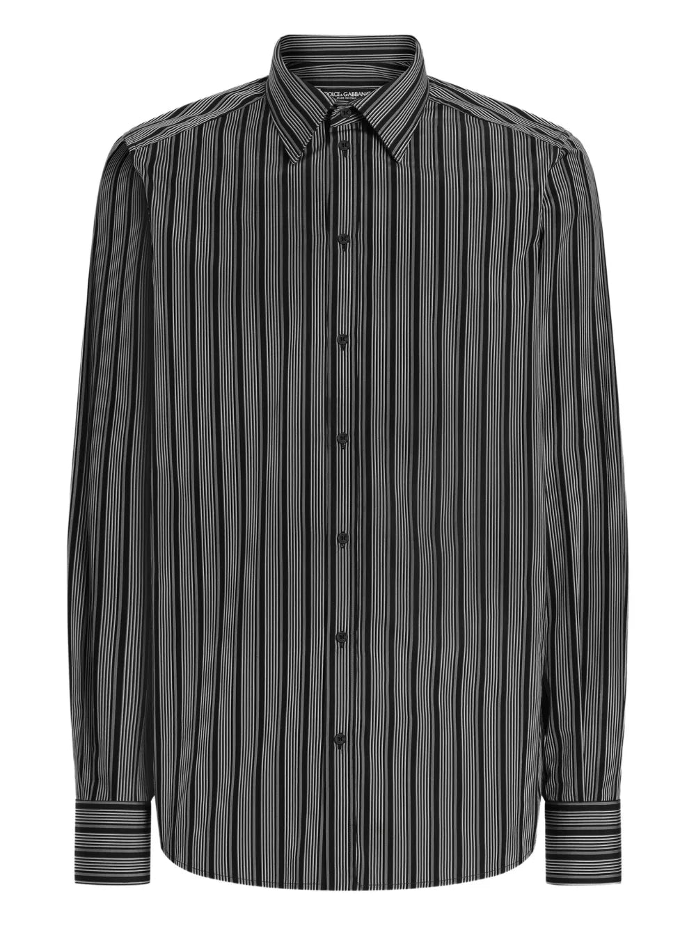 Striped long-sleeve shirt-DOLCE & GABBANA-Verso