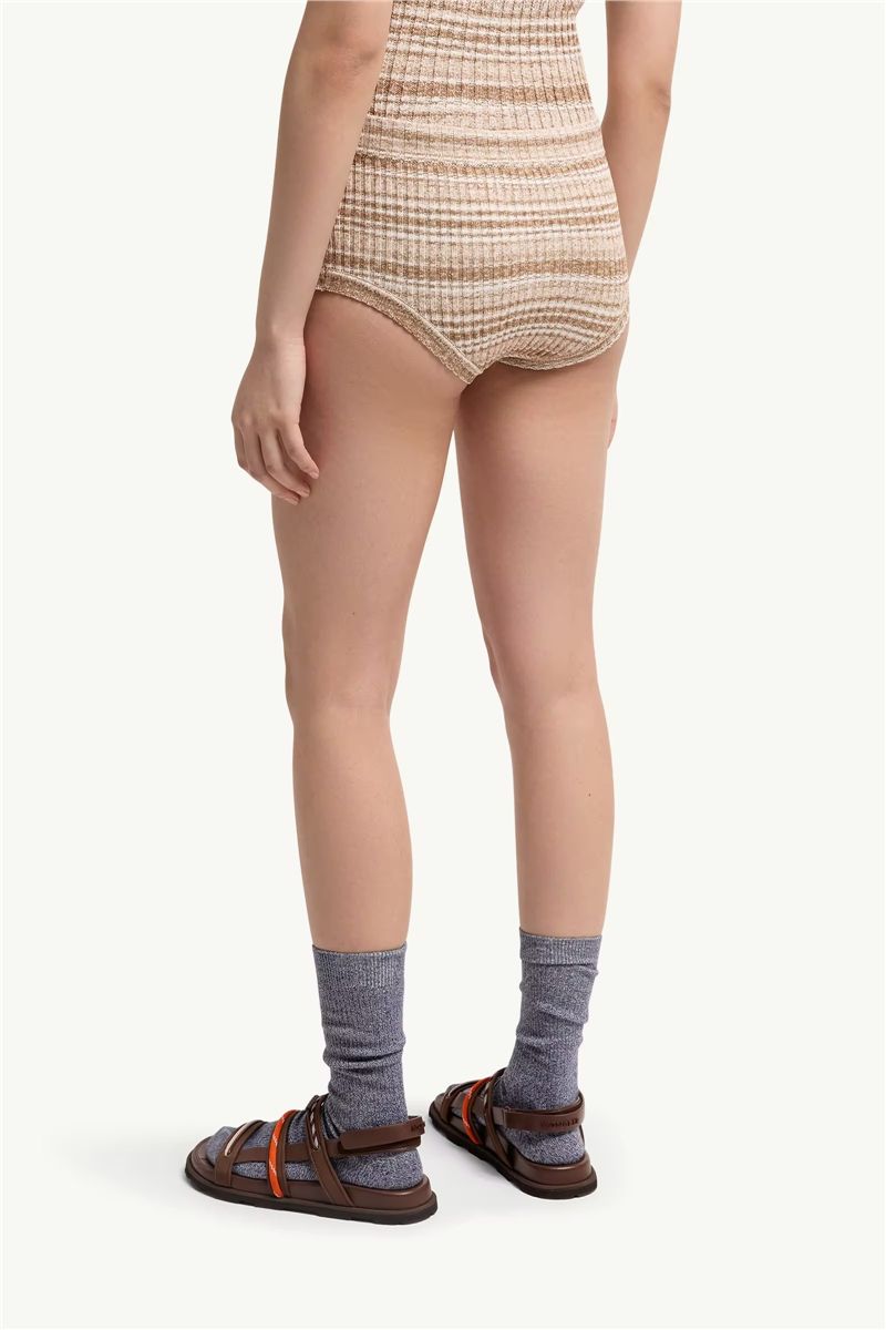 Striped mini shorts-MONCLER-Verso