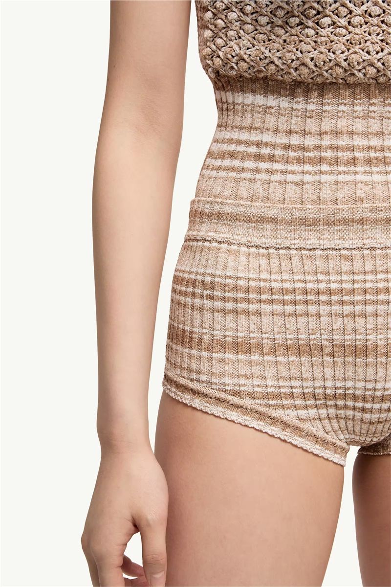 Striped mini shorts-MONCLER-Verso