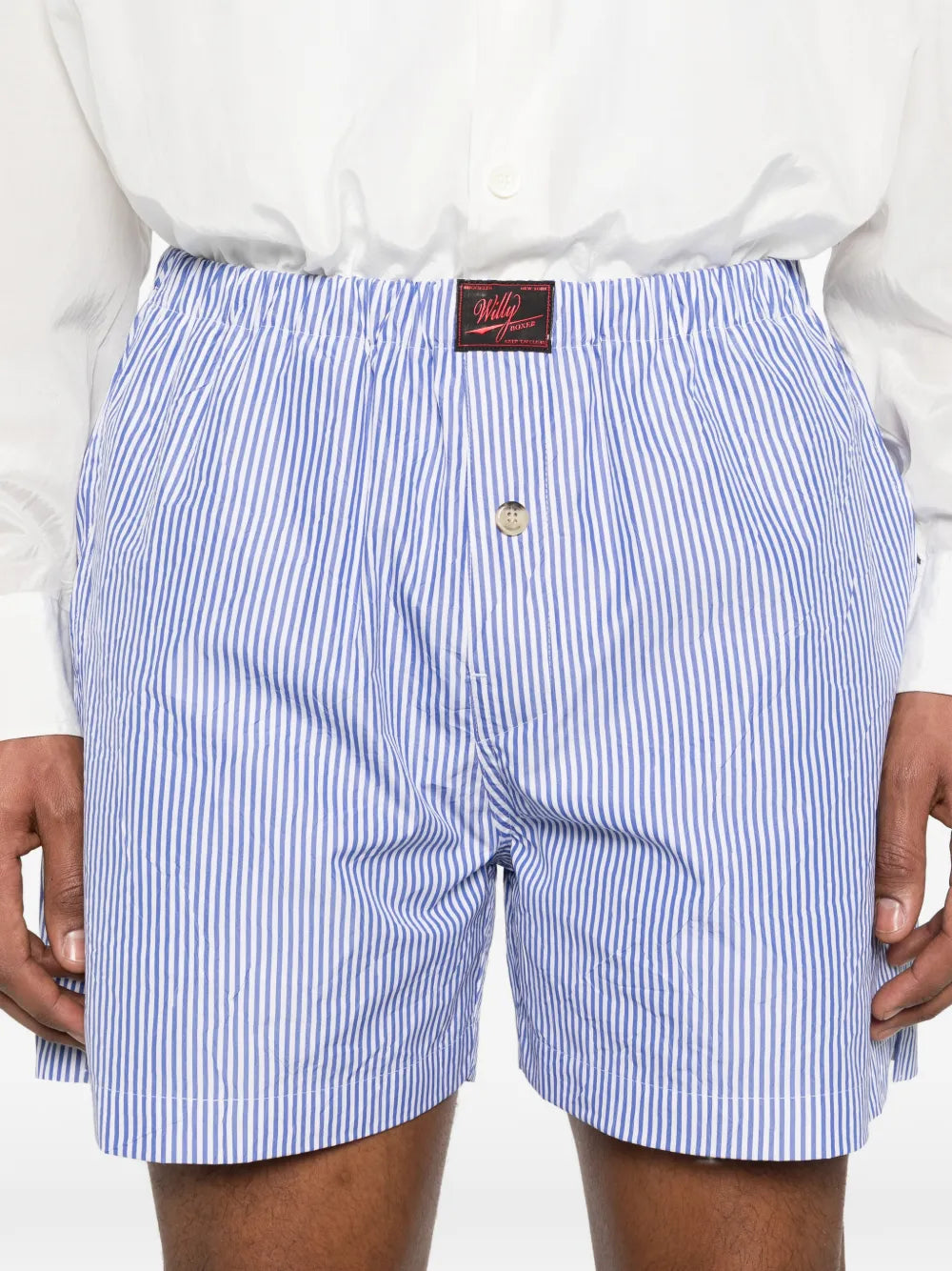 Striped-pattern shorts-WILLY CHAVARRIA-Verso