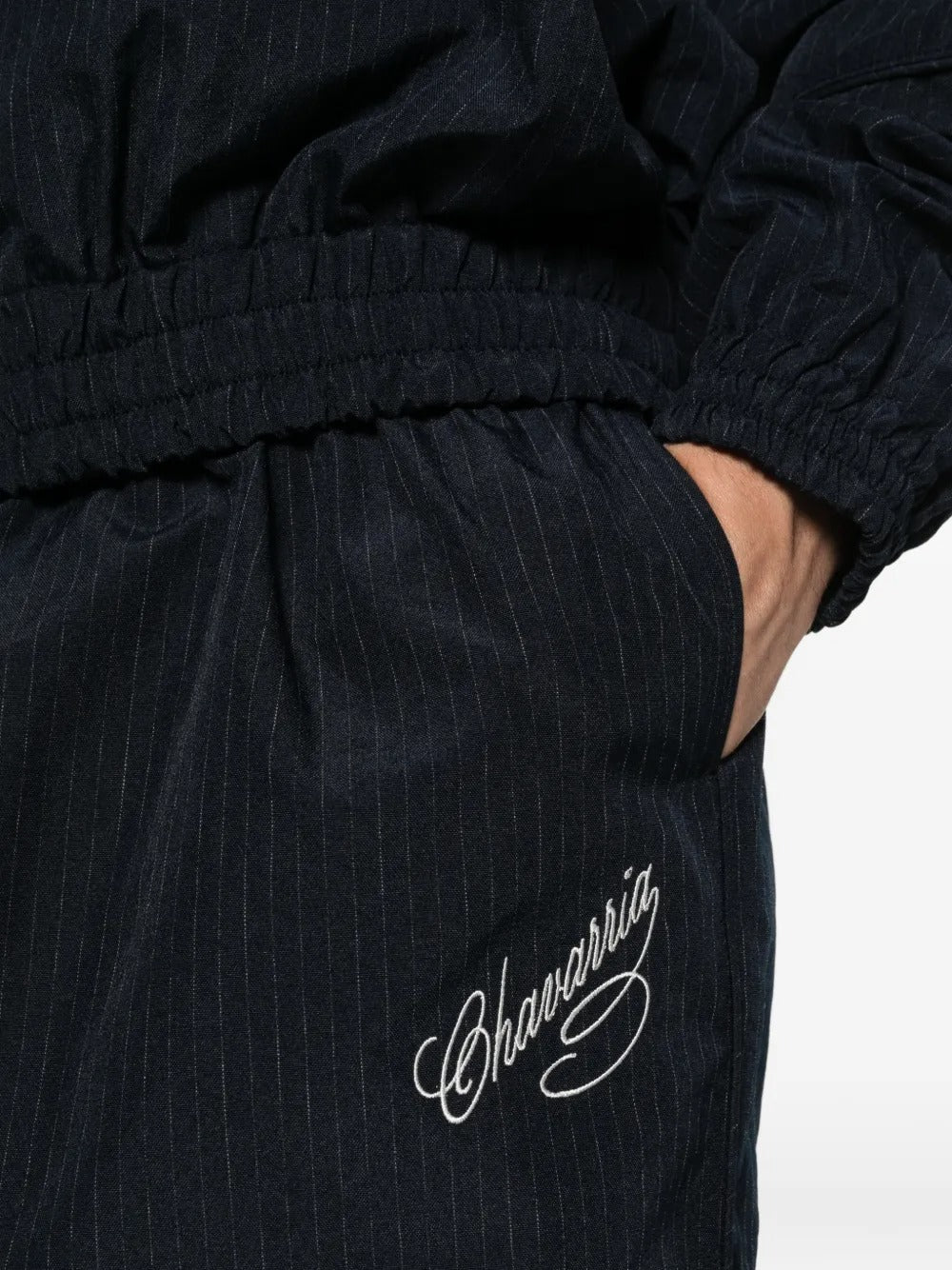 Striped-pattern trousers-WILLY CHAVARRIA-Verso