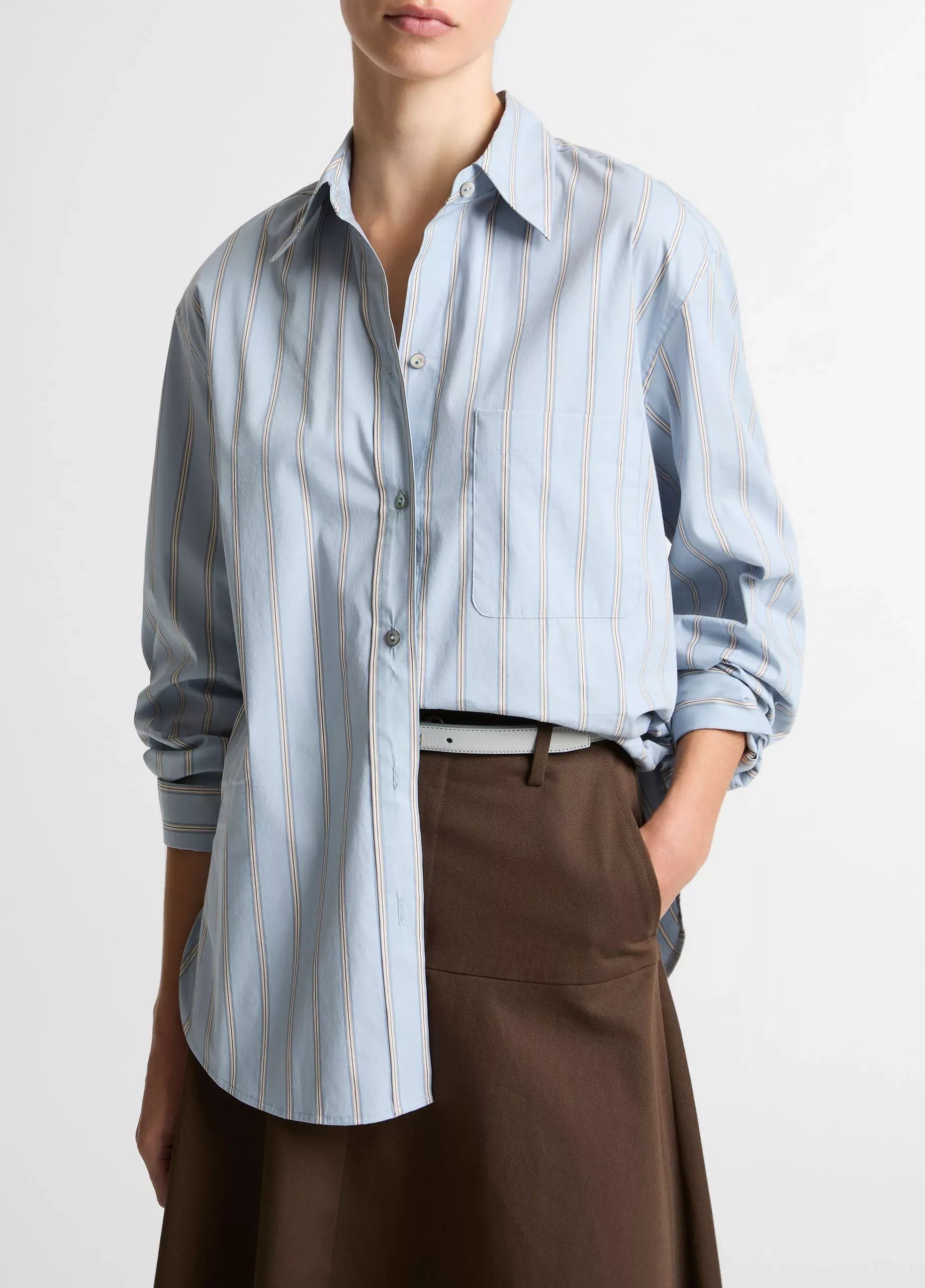 Striped Pocket Shirt-VINCE-Verso
