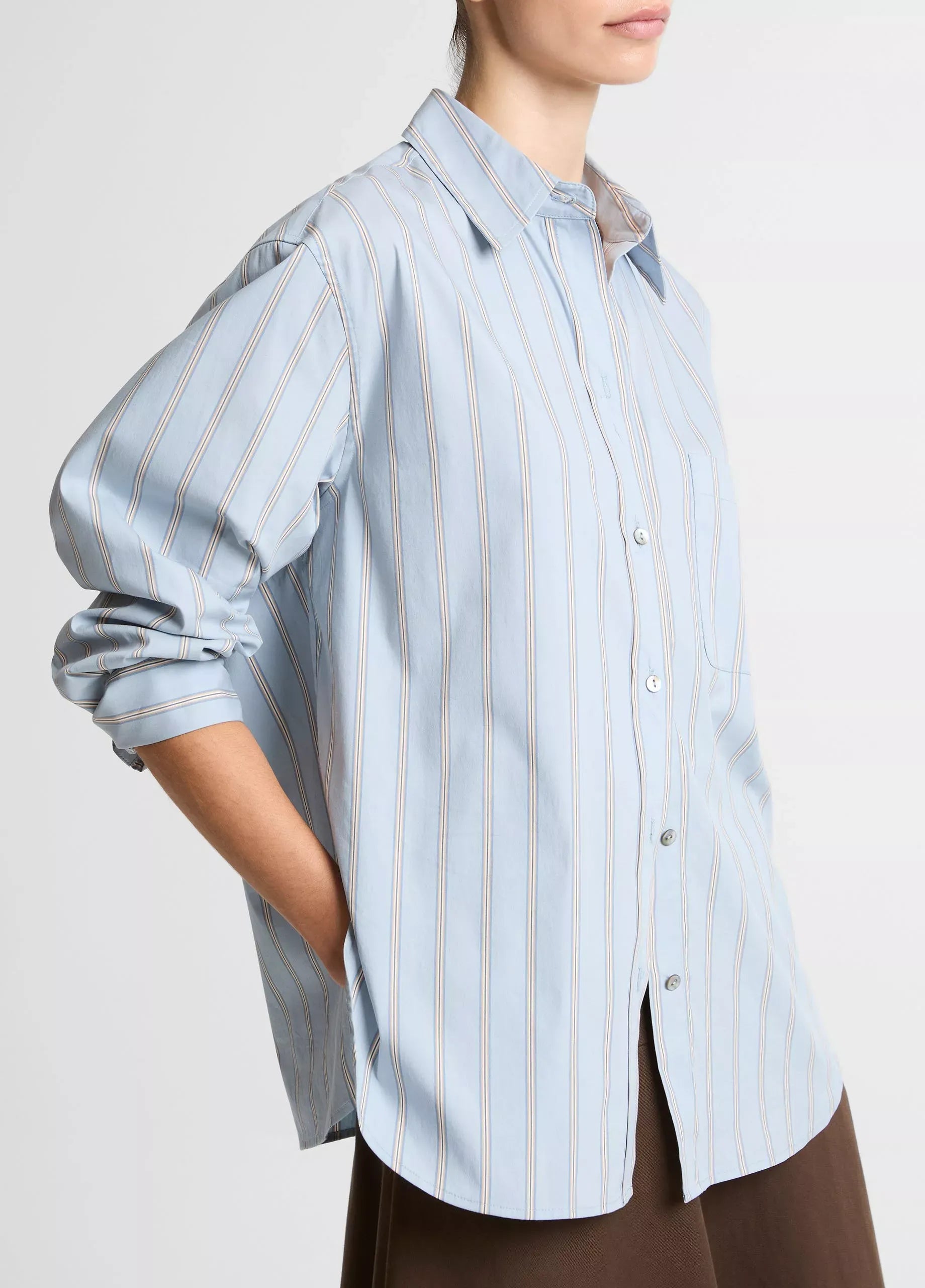 Striped Pocket Shirt-VINCE-Verso