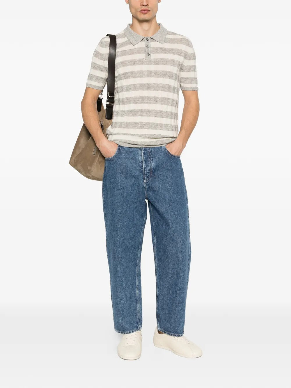 Striped Polo Shirt-AMARÁNTO-Verso