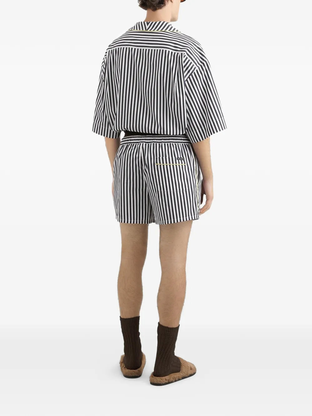 Dolce & gabbana striped poplin bermuda shorts-DOLCE&GABBANA-Verso