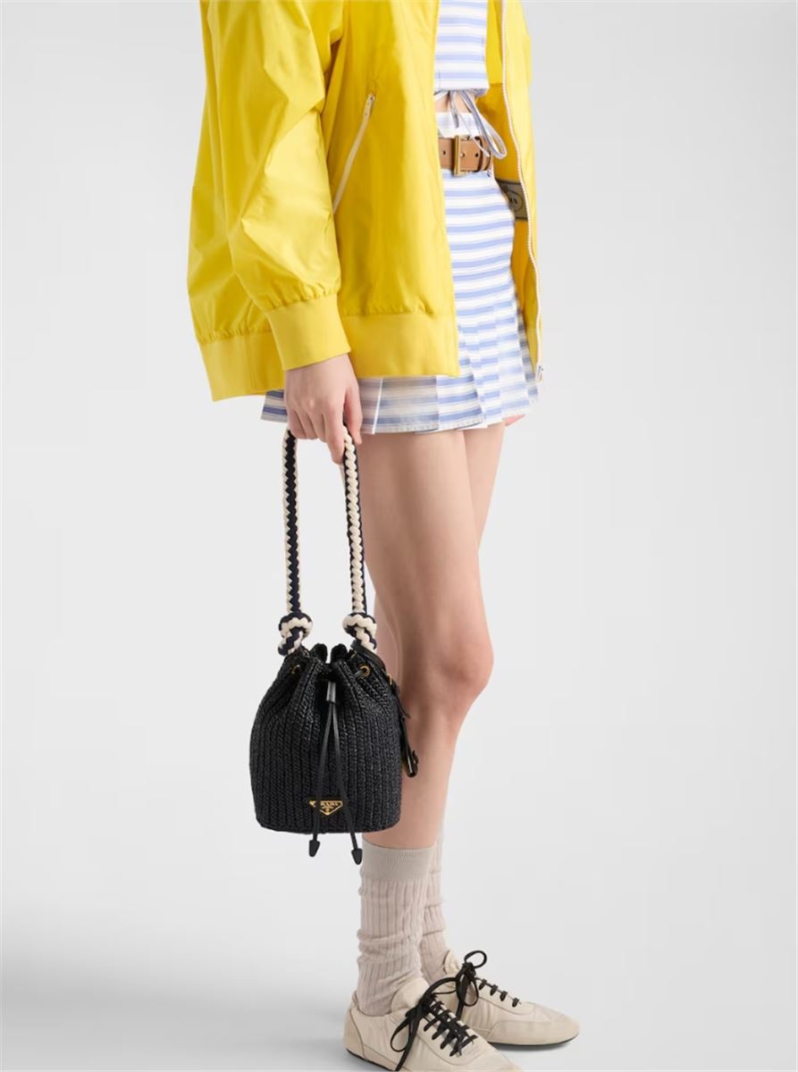STRIPED POPLIN MINISKIRT - PRADA - Verso