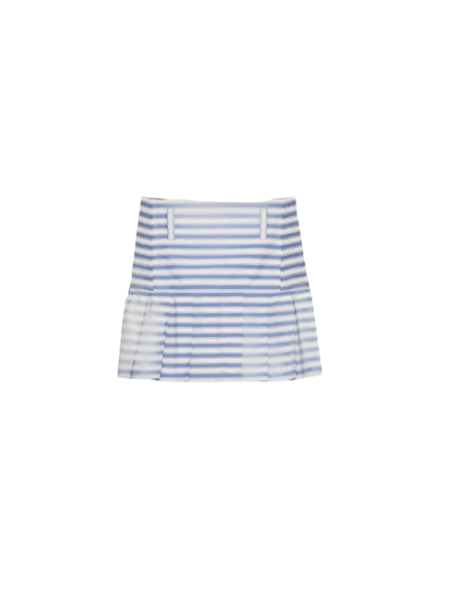 STRIPED POPLIN MINISKIRT - PRADA - Verso