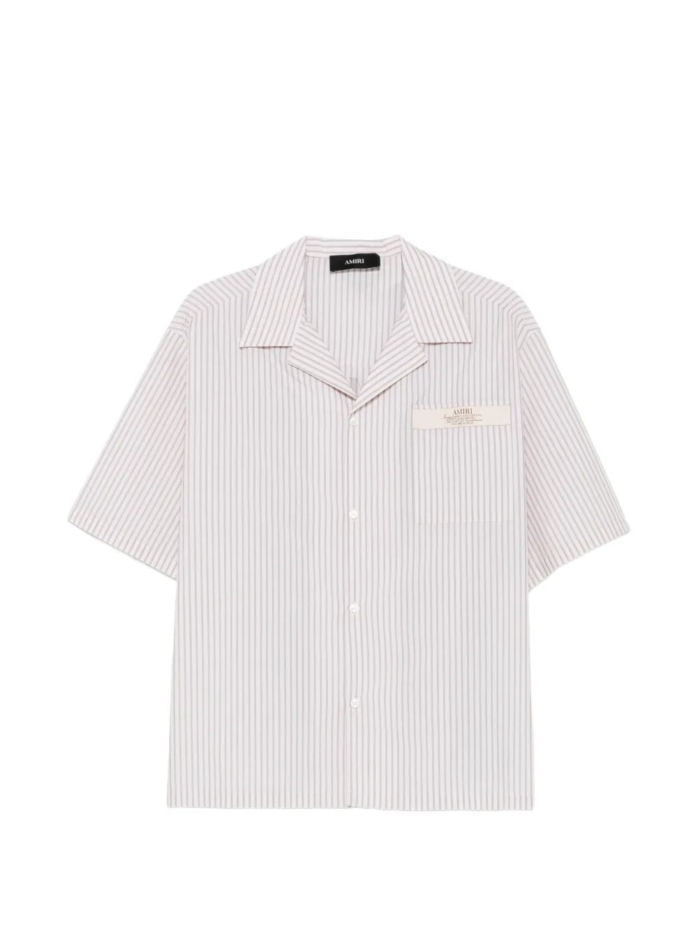 Striped short-sleeve shirt-AMIRI-Verso