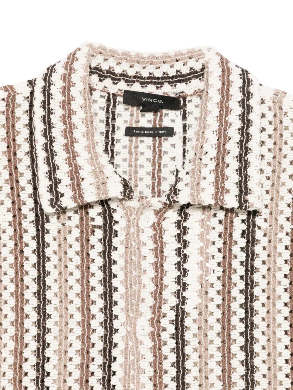 Striped short-sleeve shirt-VINCE-Verso