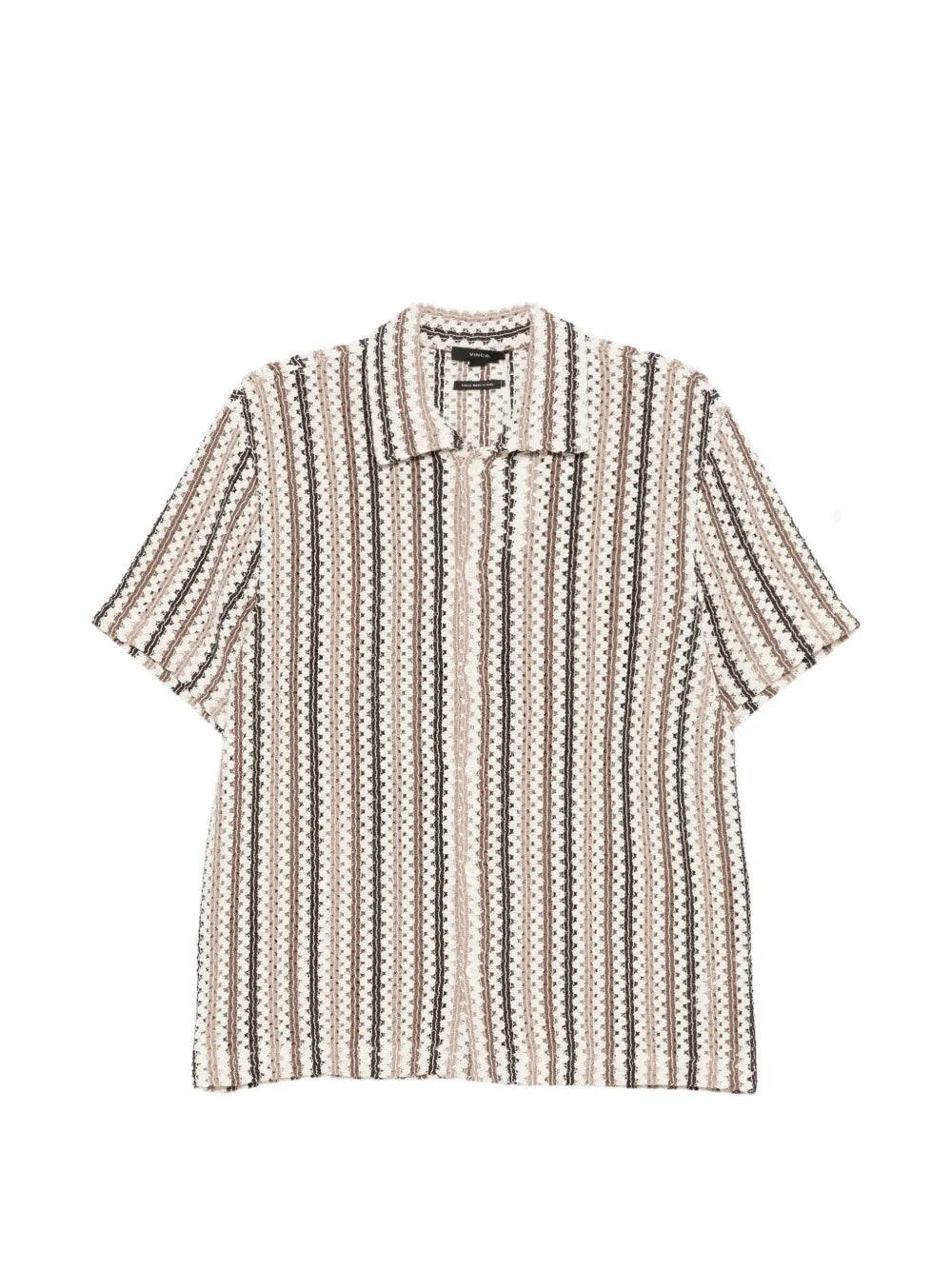 Striped short-sleeve shirt-VINCE-Verso