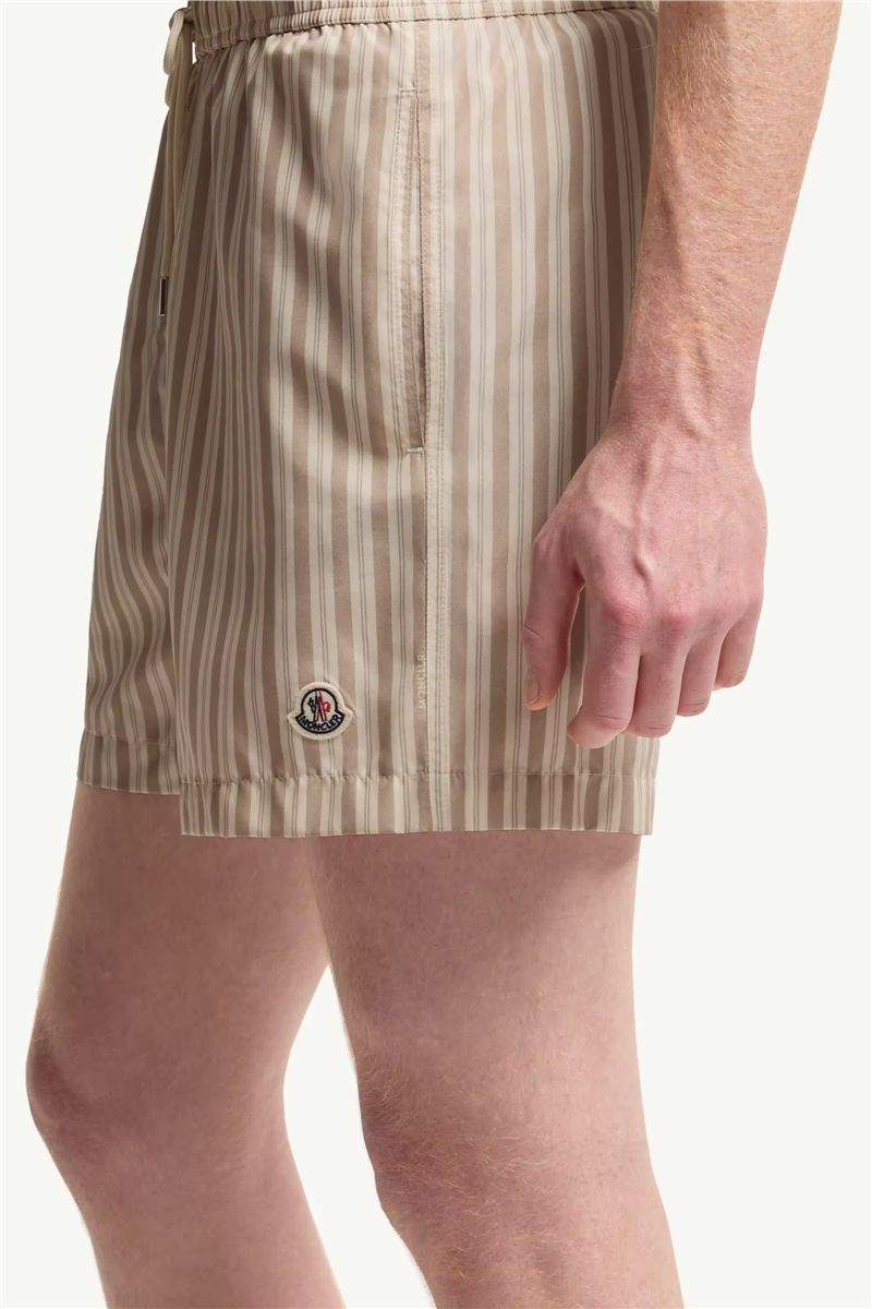 Striped swim shorts-MONCLER-Verso