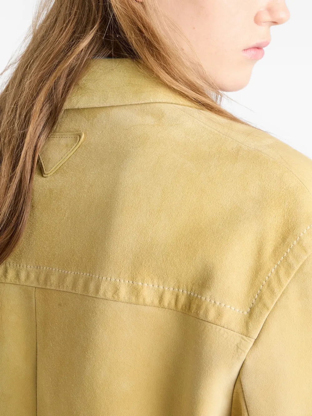 Suede caban jacket-PRADA-Verso