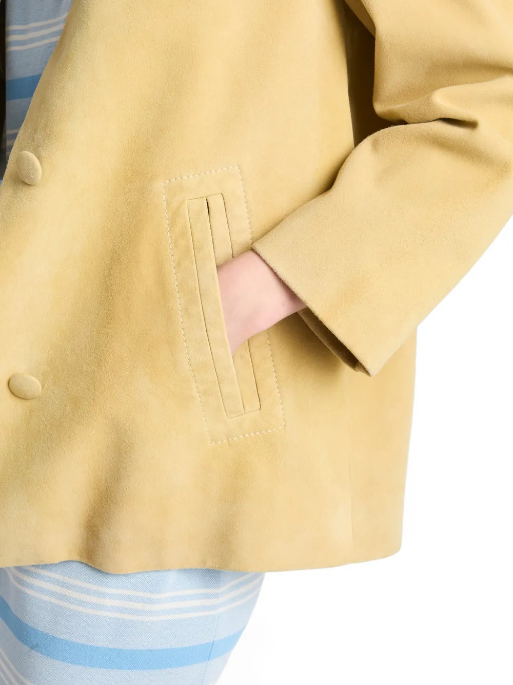 Suede caban jacket-PRADA-Verso