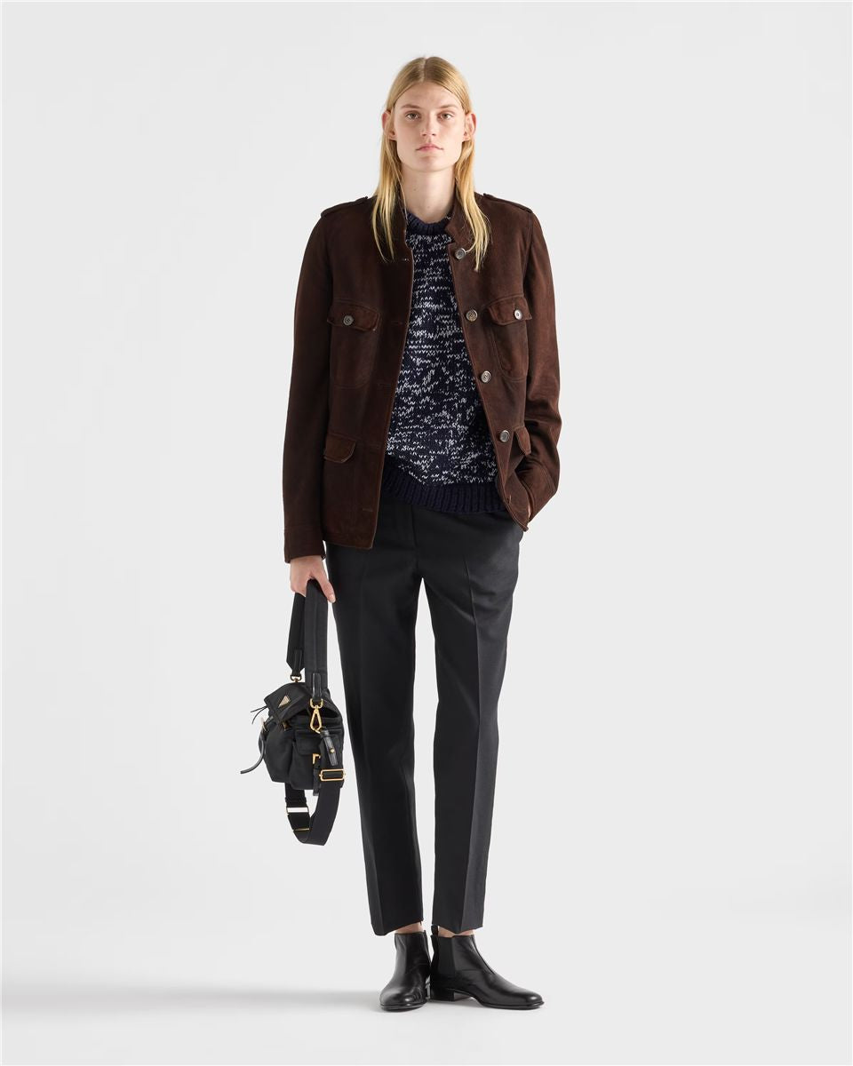Suede jacket-PRADA-Verso