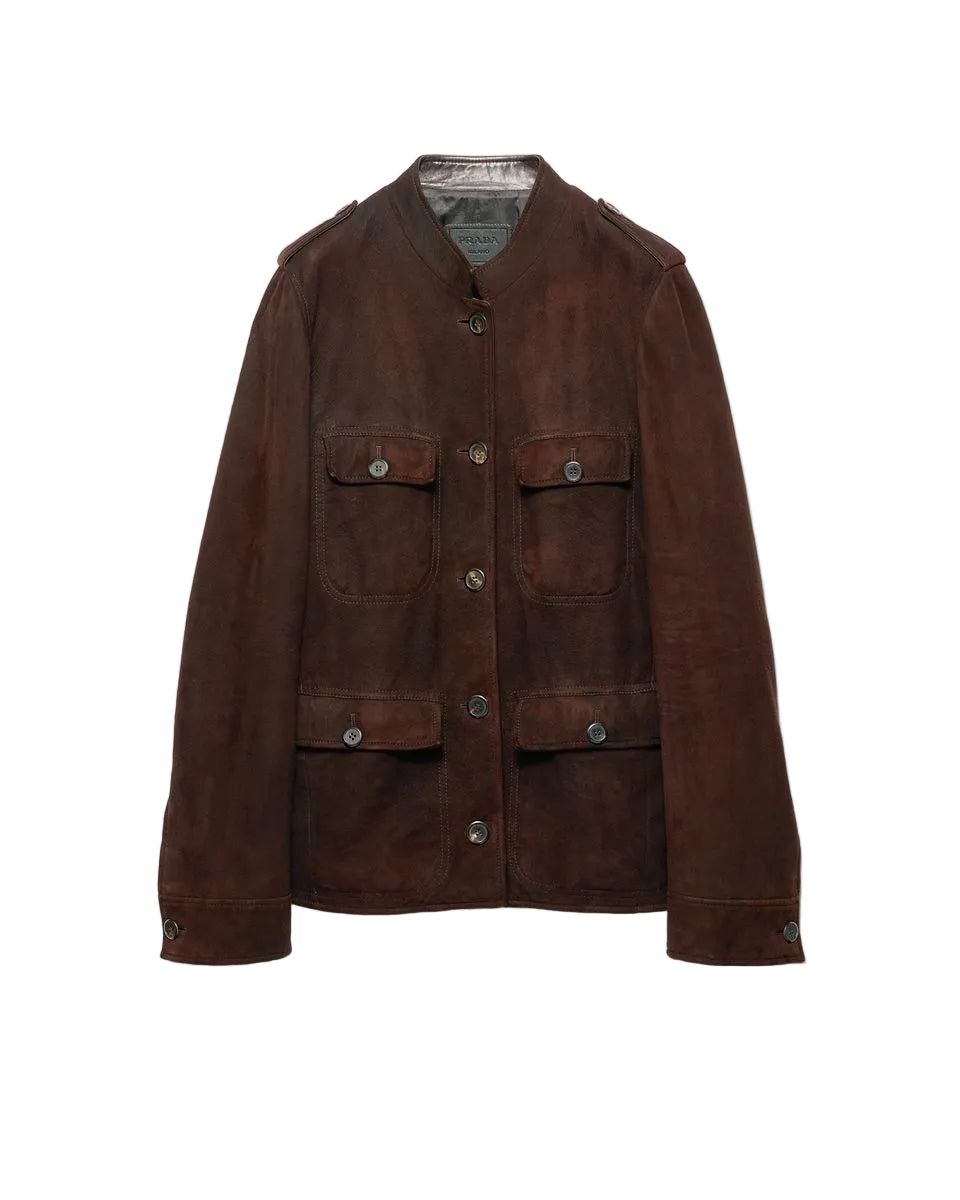 Suede jacket-PRADA-Verso