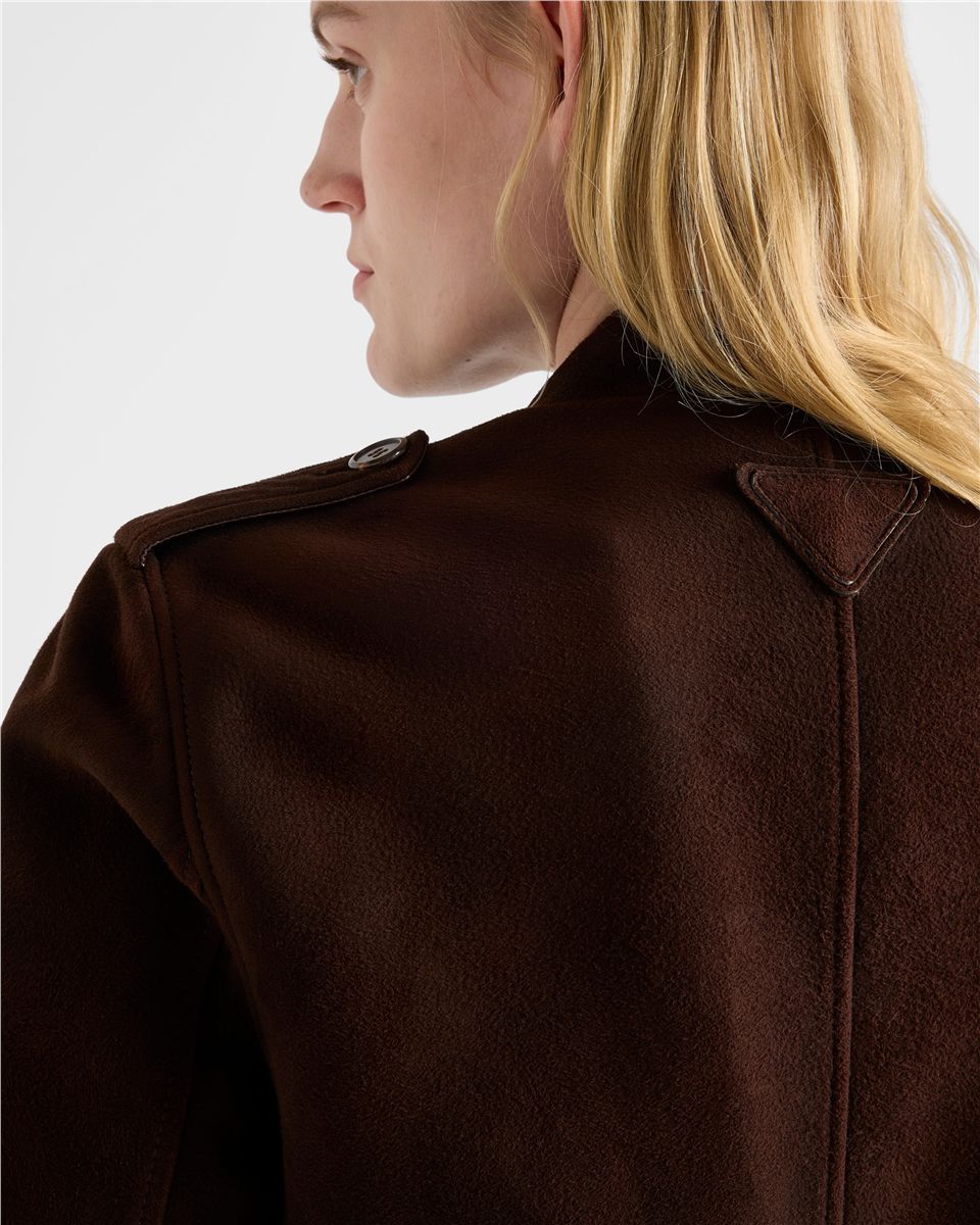 Suede jacket-PRADA-Verso