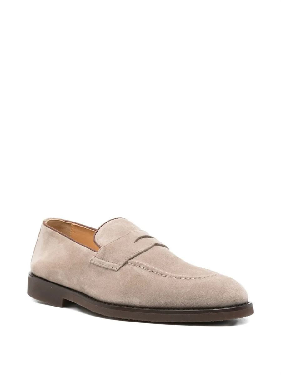 Suede penny loafers-BRUNELLO CUCINELLI-Verso