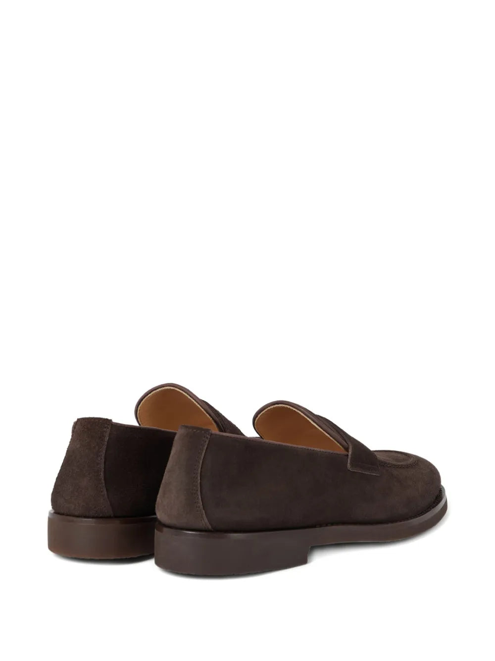 Suede penny loafers-BRUNELLO CUCINELLI-Verso