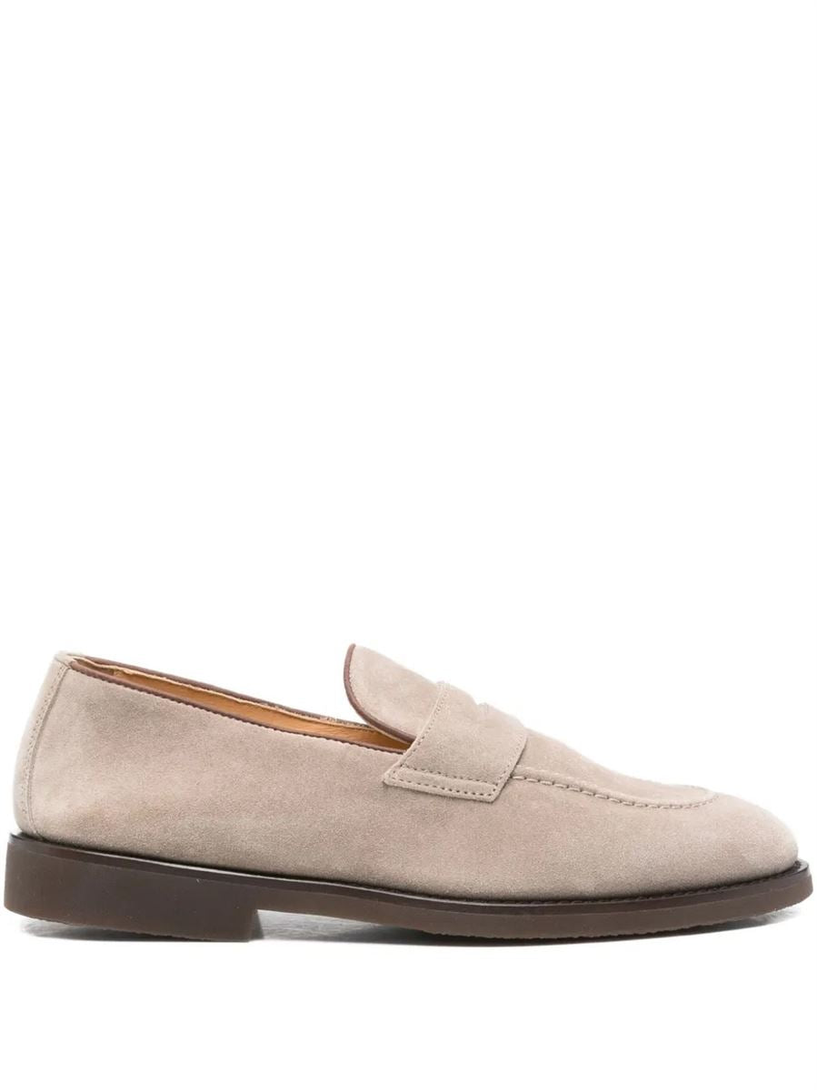 Suede penny loafers-BRUNELLO CUCINELLI-Verso