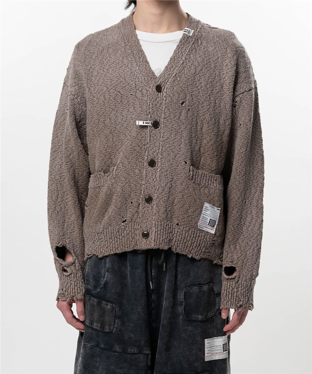 Sun faded like knit cardigan-MAISON MIHARA YASUHIRO-Verso