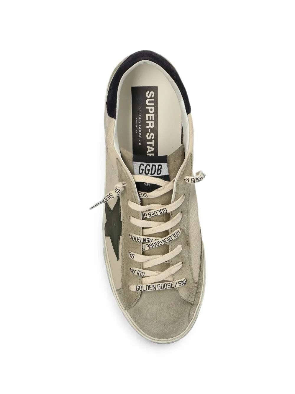 Super-star distressed-effect sneakers-GOLDEN GOOSE-Verso