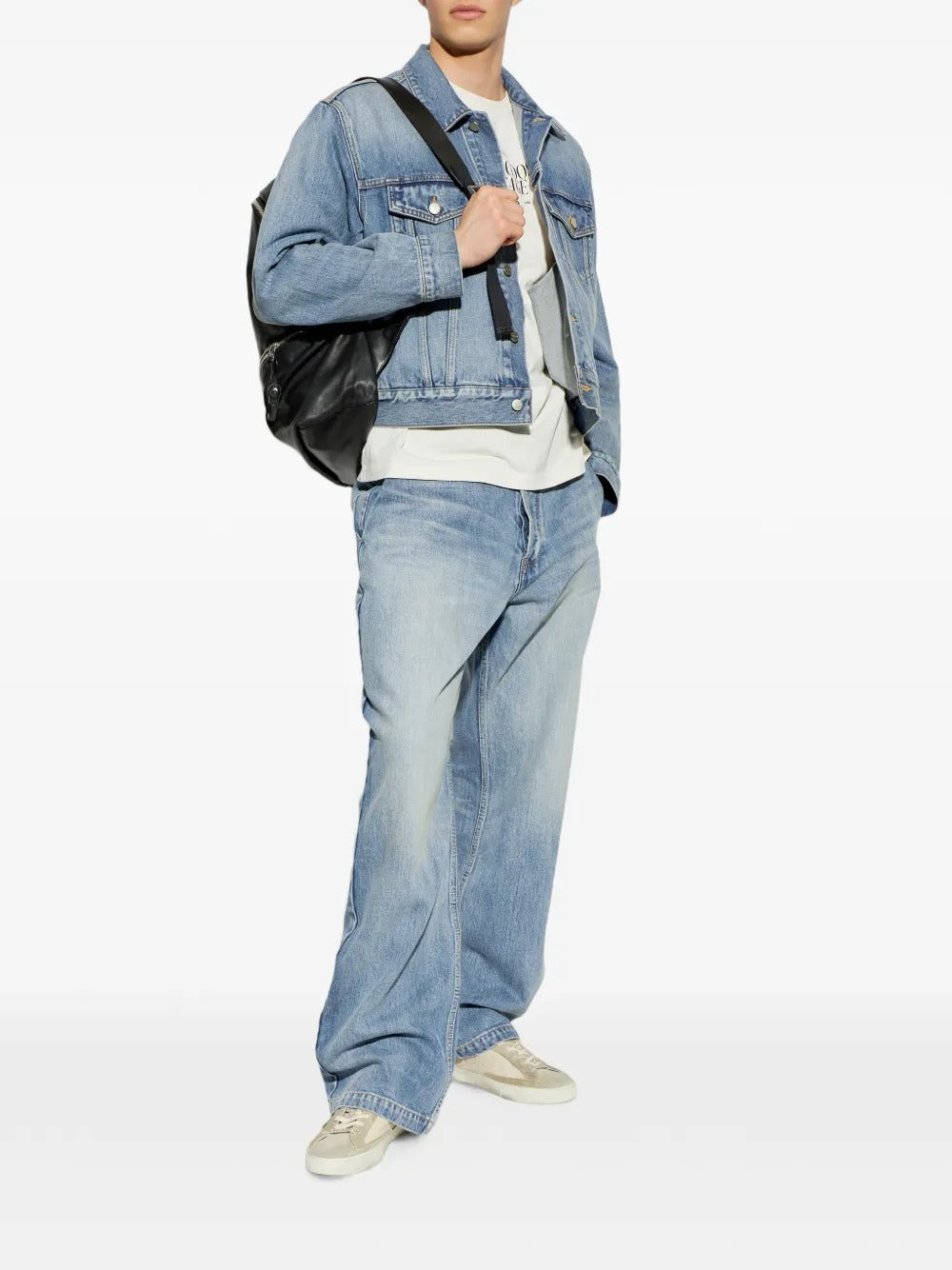 Super-star distressed-effect sneakers-GOLDEN GOOSE-Verso