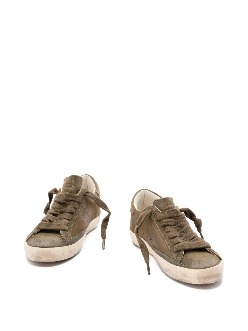 Super-star Lace-up Sneakers-GOLDEN GOOSE-Verso