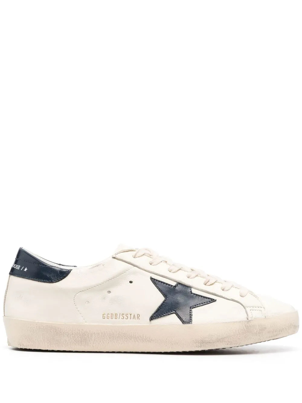 Super-star lace-up sneakers-GOLDEN GOOSE-Verso