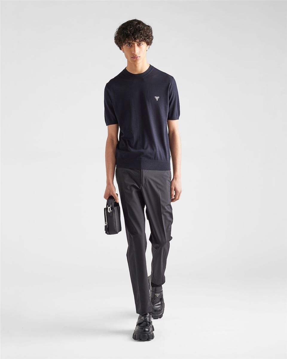 SUPERFINE WOOL CREW-NECK SWEATER-PRADA-Verso