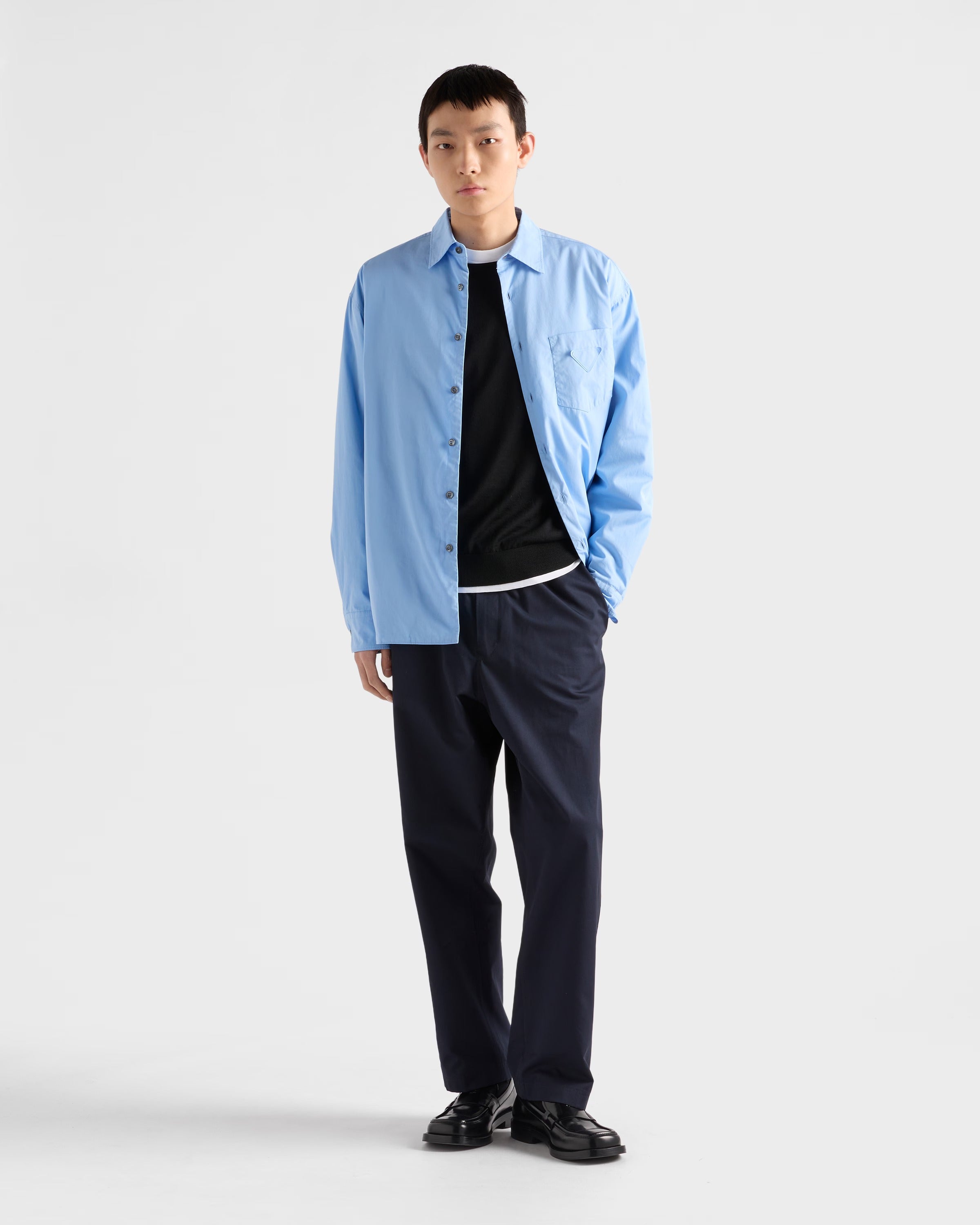 Superfine wool crew-neck sweater-PRADA-Verso