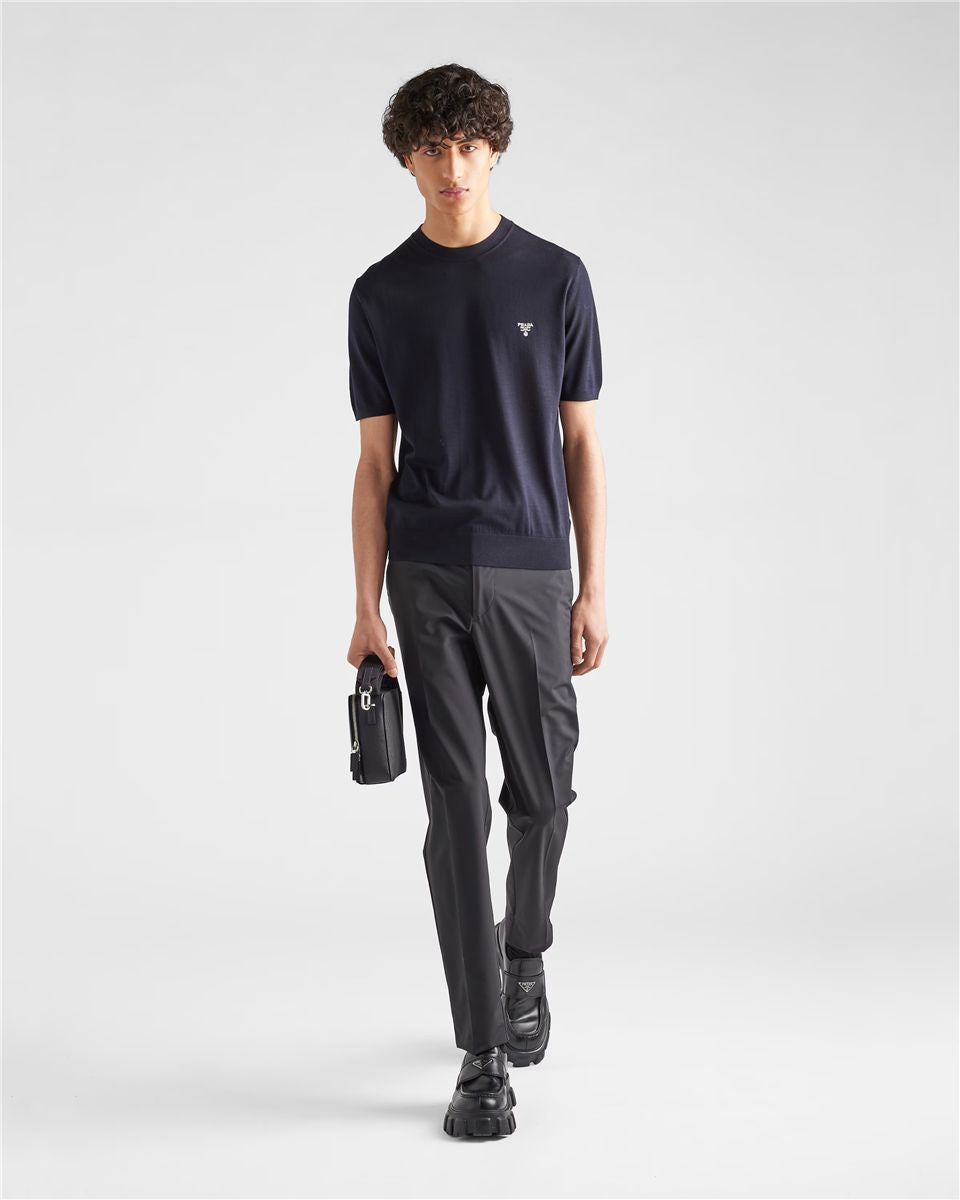 Superfine wool crew-neck sweater-PRADA-Verso