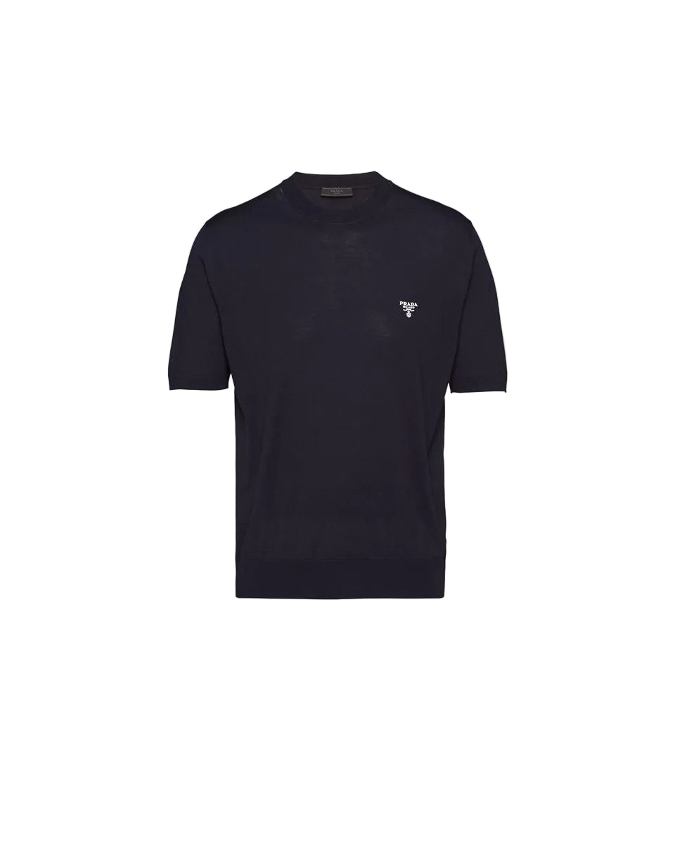 Superfine wool crew-neck sweater-PRADA-Verso