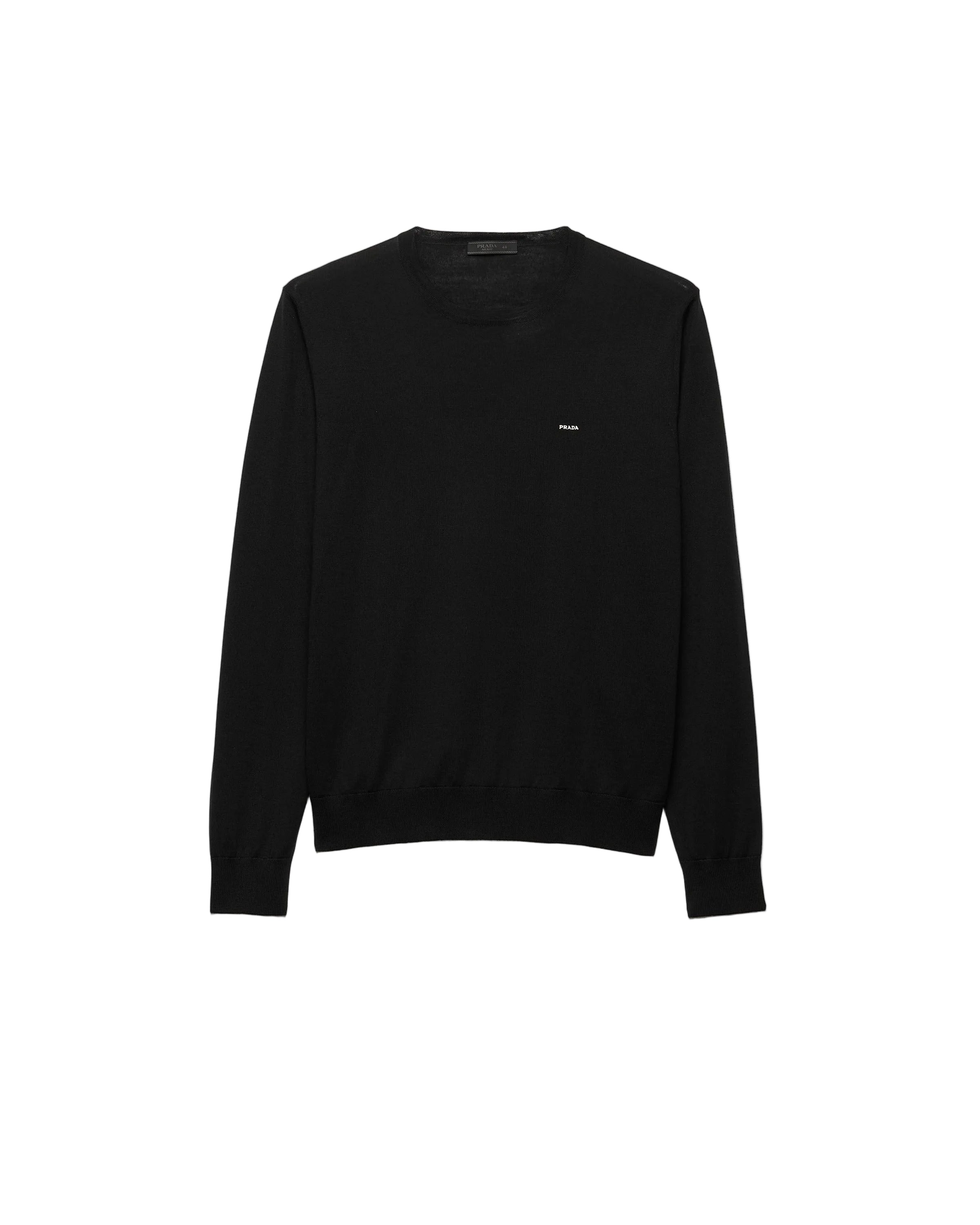 Superfine wool crew-neck sweater-PRADA-Verso