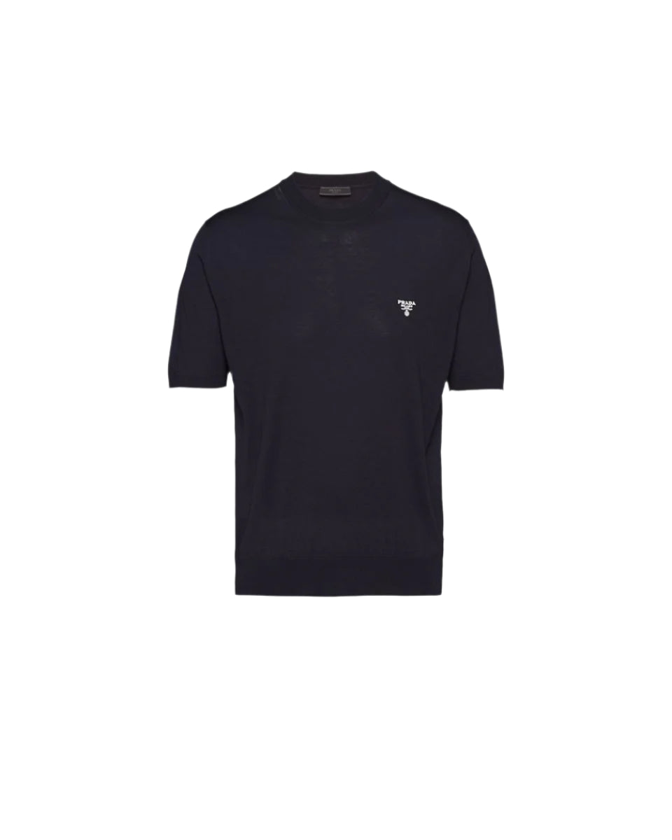 SUPERFINE WOOL CREW-NECK SWEATER-PRADA-Verso