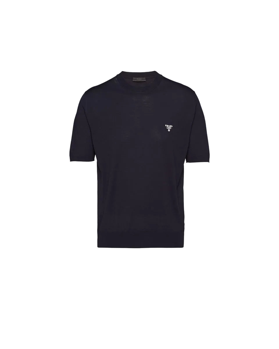 Superfine wool crew-neck sweater-PRADA-Verso