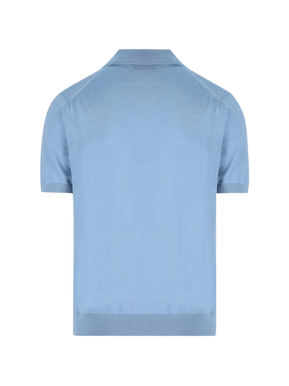 Superfine Wool Polo Shirt-PRADA-Verso