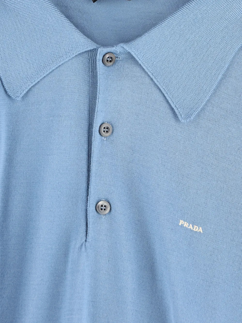 Superfine Wool Polo Shirt-PRADA-Verso
