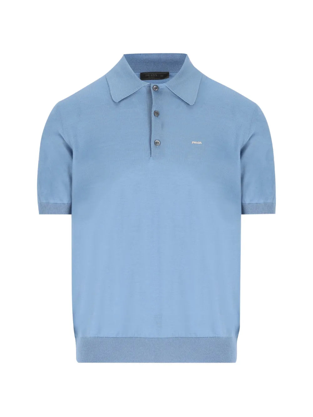 Superfine Wool Polo Shirt-PRADA-Verso