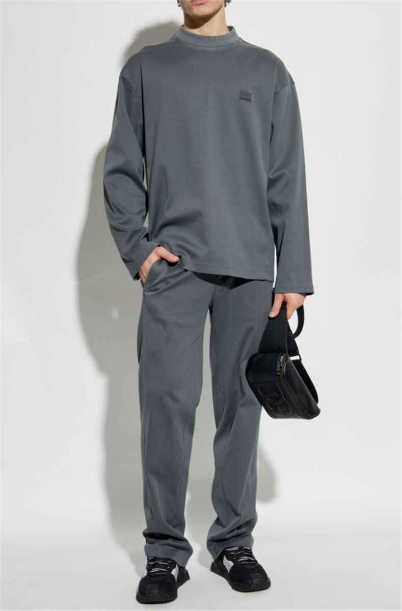 SWEATSHIRT WITH LOGO APPLIQUÉ - DOLCE & GABBANA - Verso