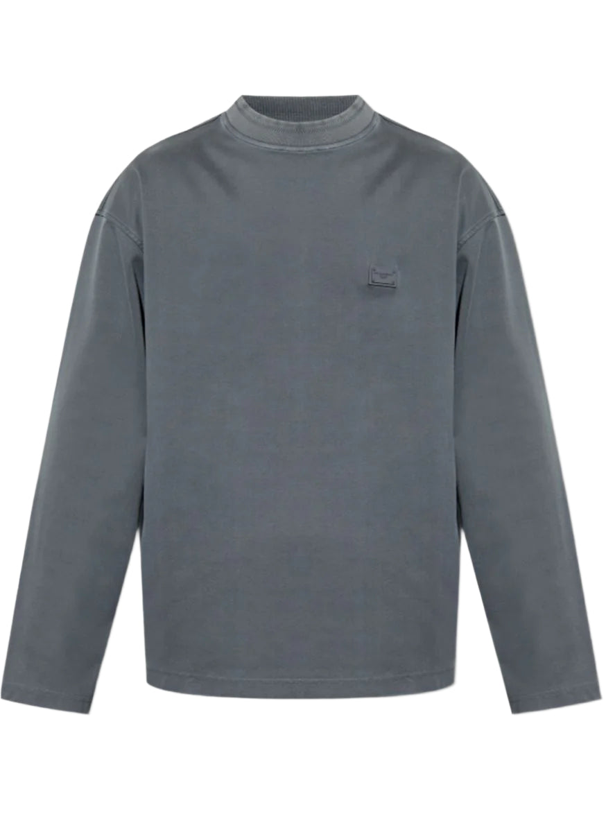 SWEATSHIRT WITH LOGO APPLIQUÉ - DOLCE & GABBANA - Verso